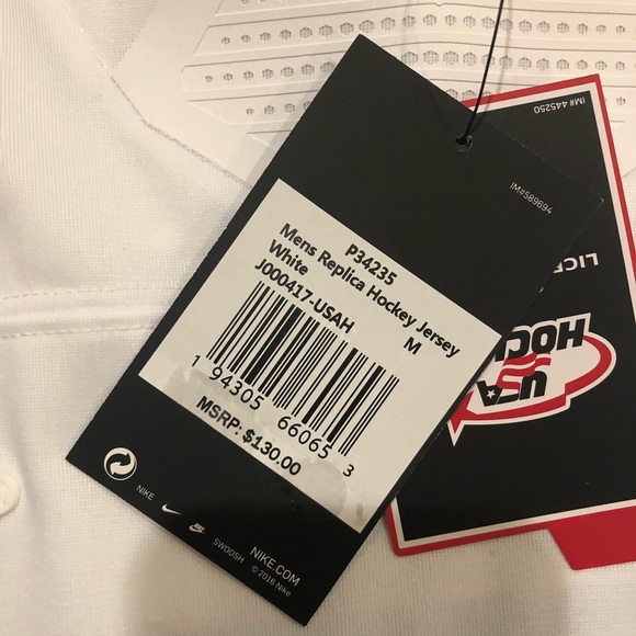 NWT NIKE TEAM USA HOCKEY JERSEY - Picture 3 of 6
